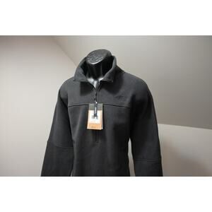 North Face Fleece Jacket 1/4 Zip Black Winter Mens Size XL NWT